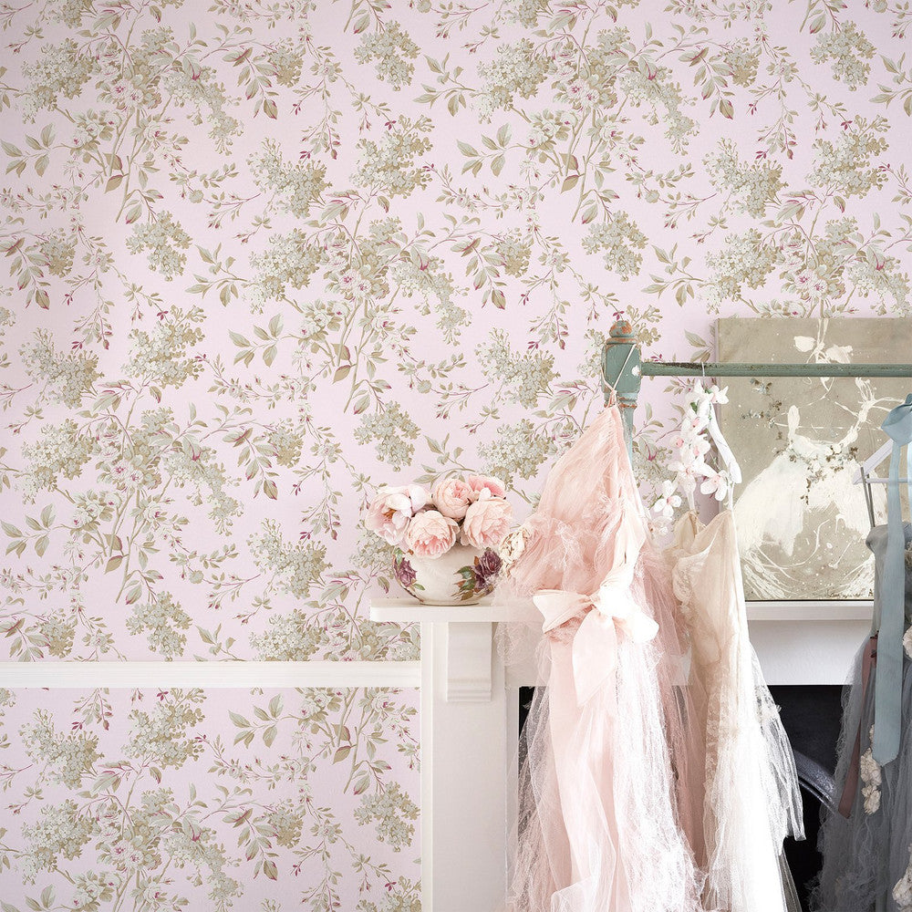 125124 - Chelsea Wallpaper - Pink - Shabby Chic