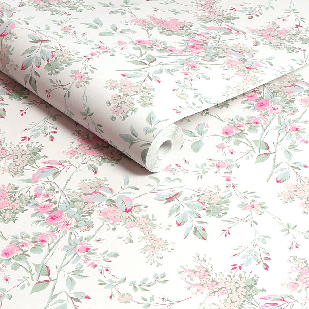 125125 - Chelsea Wallpaper - Fresh White - Shabby Chic