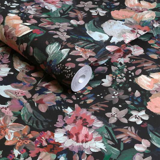 125451 - Rustic Romantic Floral Wallpaper - Multi - Next