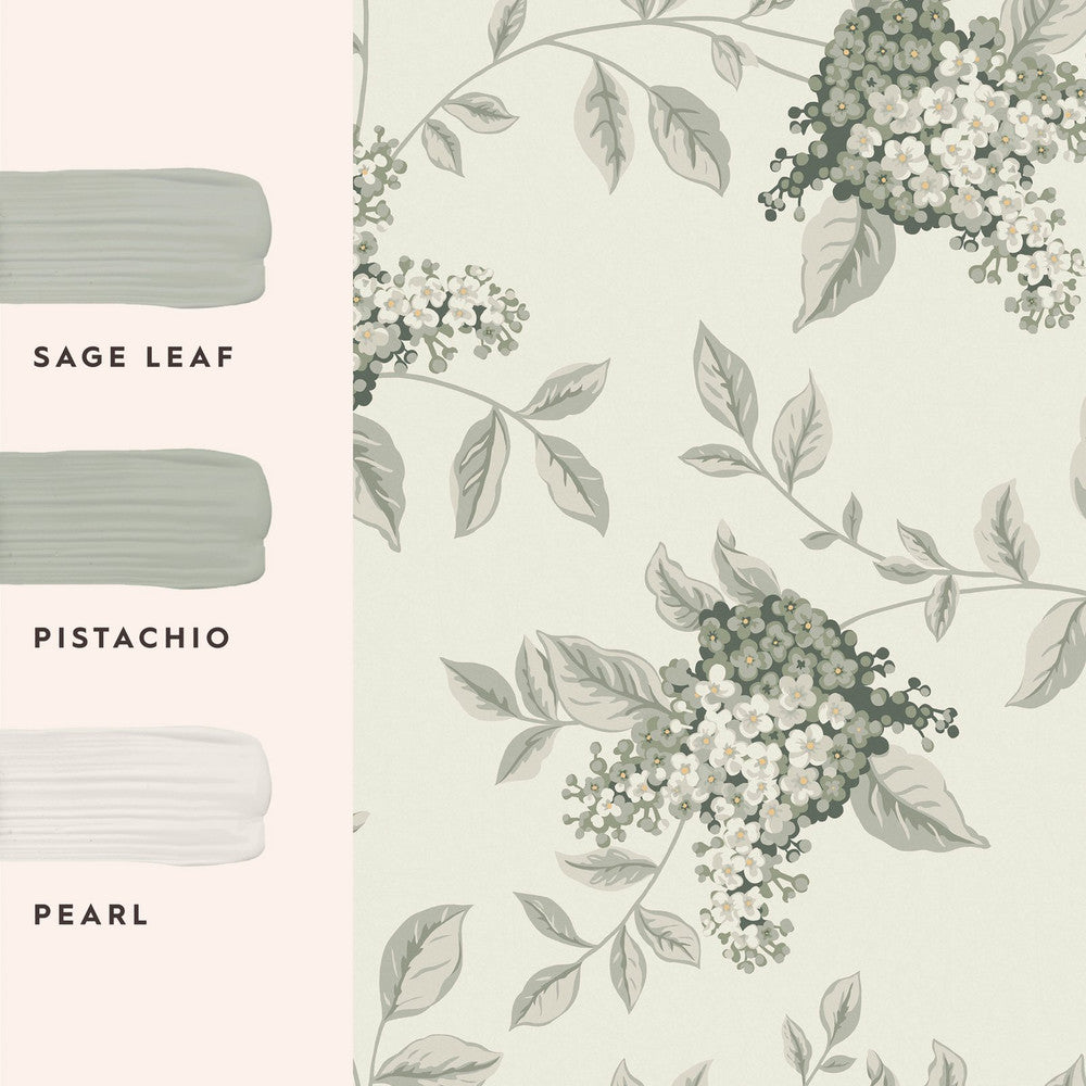 127393 - Portland Wallpaper - Fern - Laura Ashley