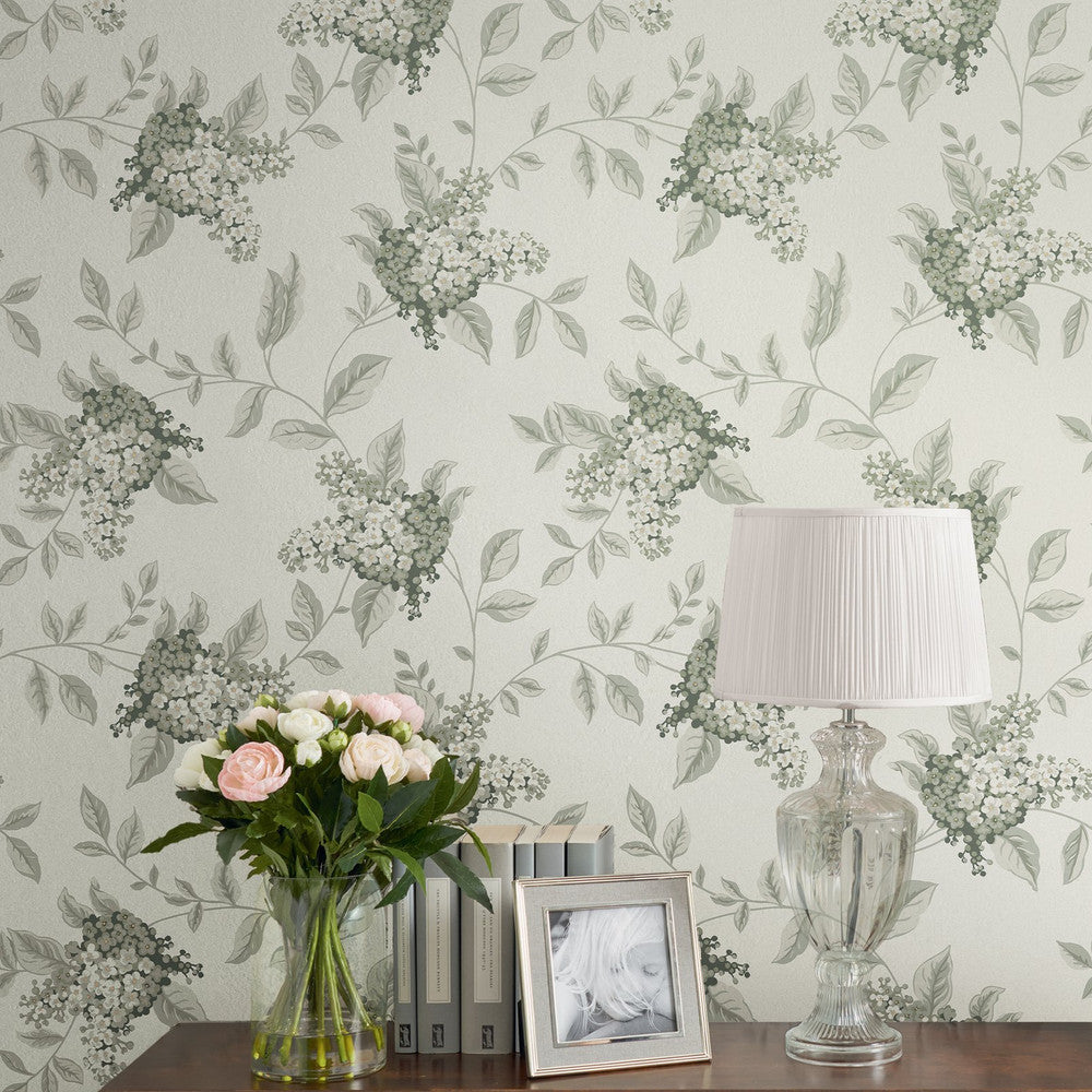 127393 - Portland Wallpaper - Fern - Laura Ashley