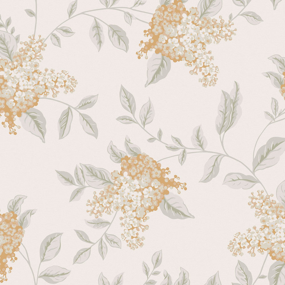 127394 - Portland Wallpaper - Apricot - Laura Ashley