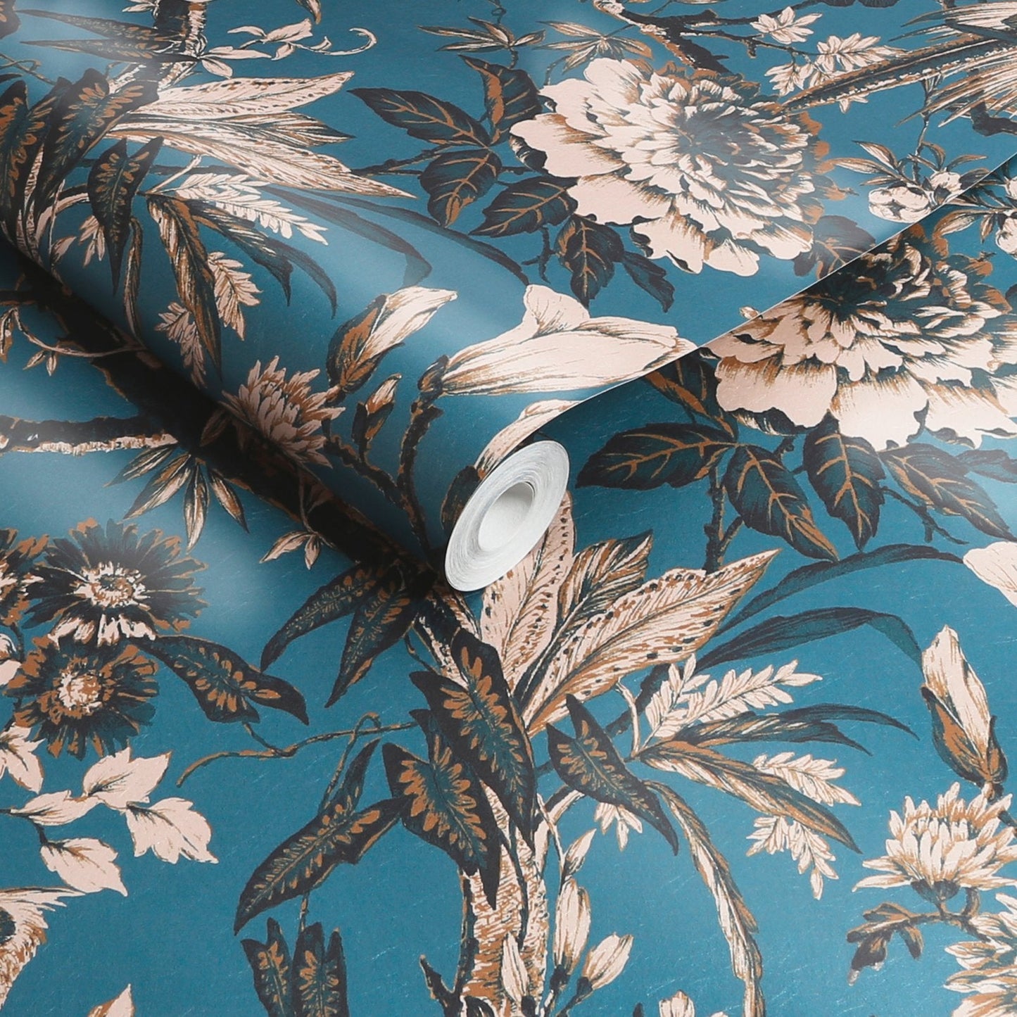 127911 - Perrow Wallpaper - Blue - Graham & Brown