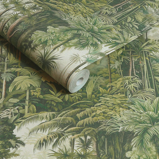 127914 - Benmore Ridge Wallpaper - Sage Fog - Graham & Brown