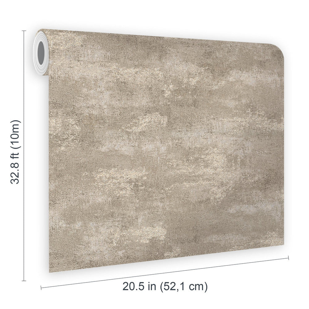 128781 - Urban Plaster Wallpaper - Mocha - Boutique Luxury