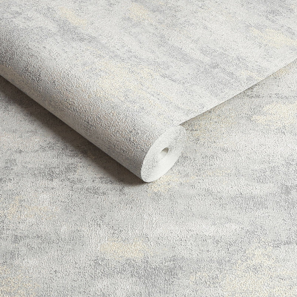 128793 - Urban Plaster Wallpaper - Silver - Boutique Luxury