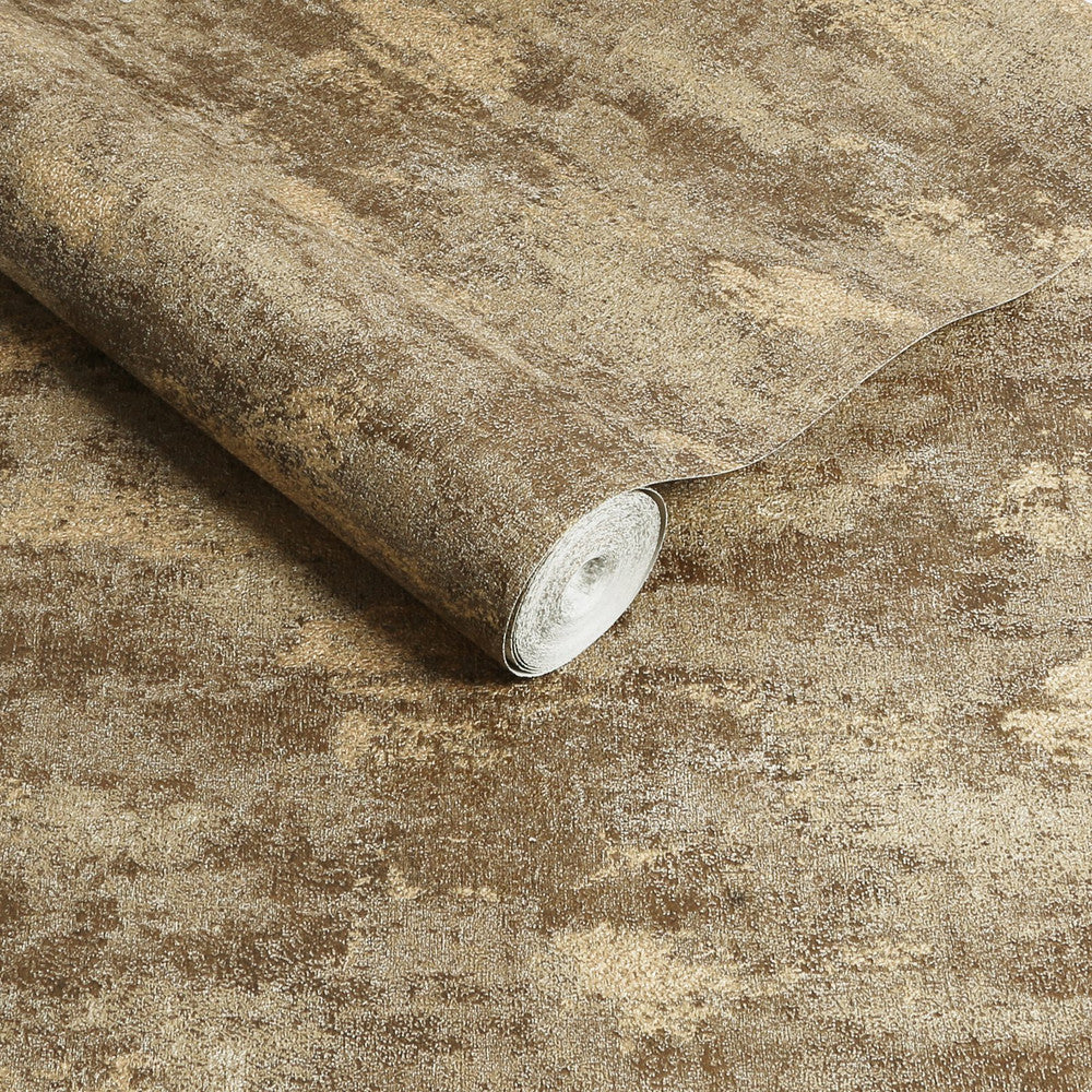 128802 - Urban Plaster Wallpaper - Bronze - Boutique Luxury