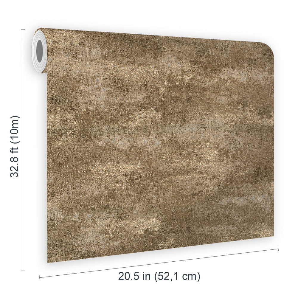 128802 - Urban Plaster Wallpaper - Bronze - Boutique Luxury