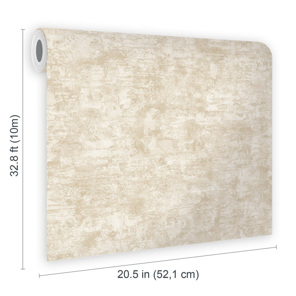 128808 - Ornamental Texture Wallpaper - Cream - Boutique Luxury