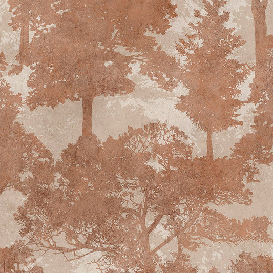 128837 - Trailing Trees Wallpaper - Terracotta - Next
