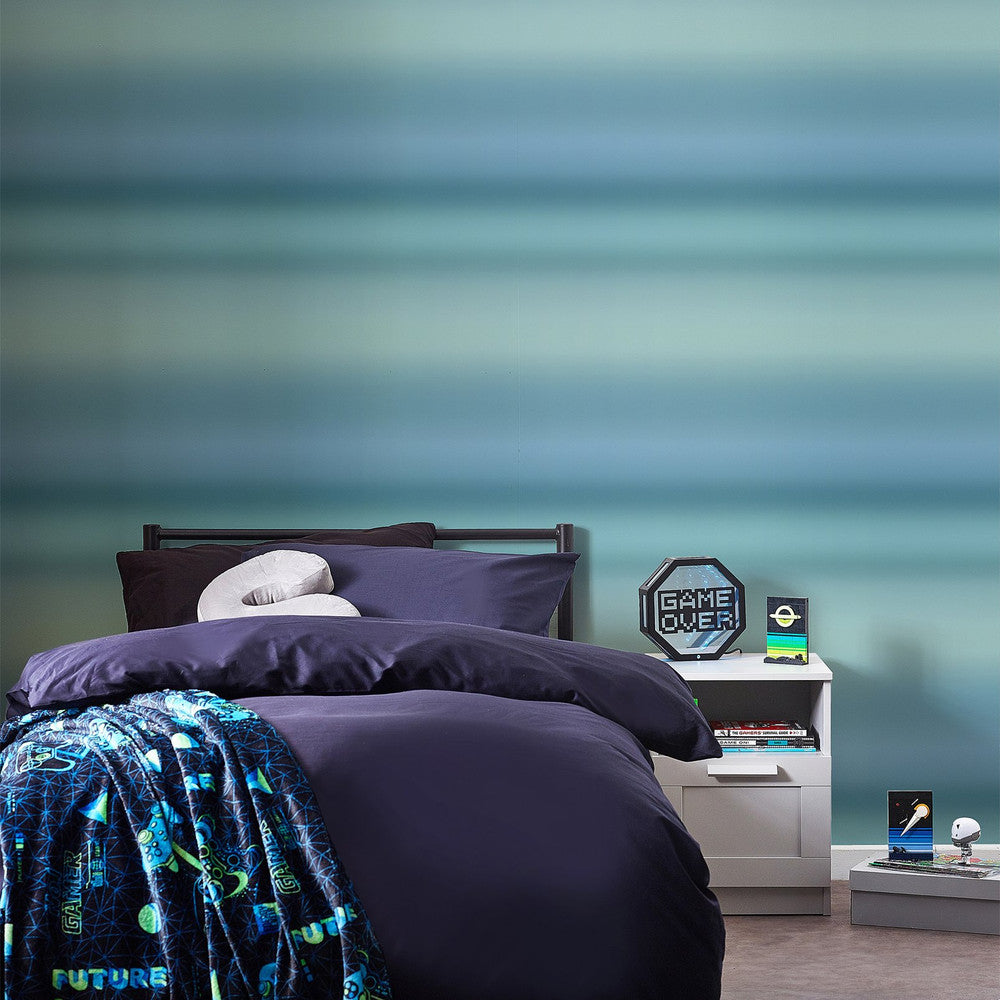 128842 - Ocean Ombre Wallpaper - Teal Blue - Next