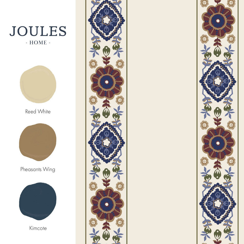 128938 - Grove Border Wallpaper - Cream - Joules