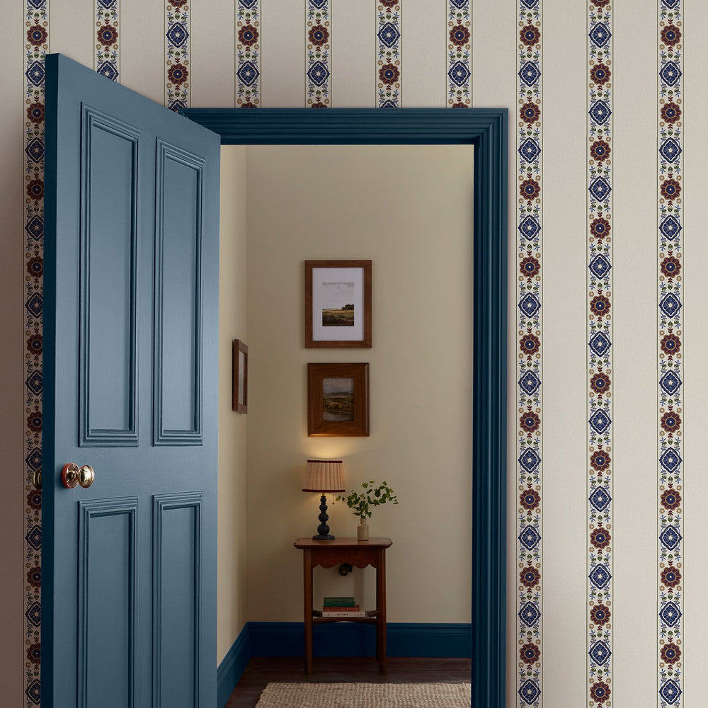 128938 - Grove Border Wallpaper - Cream - Joules
