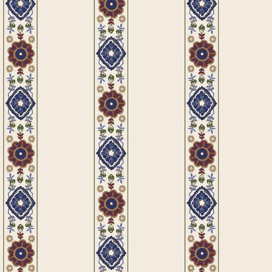 128938 - Grove Border Wallpaper - Cream - Joules
