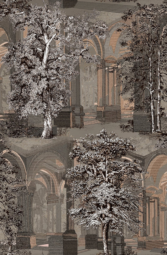 129090 - Rivington Folly Wallpaper - Dusk - Graham & Brown