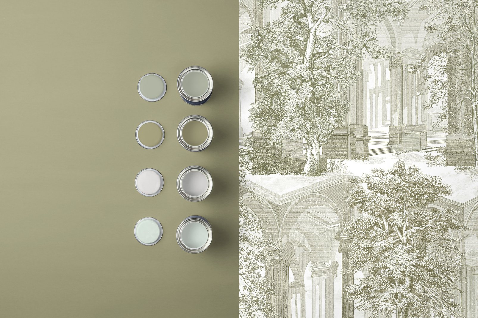 129094 - Rivington Folly Wallpaper - Whirl - Graham & Brown