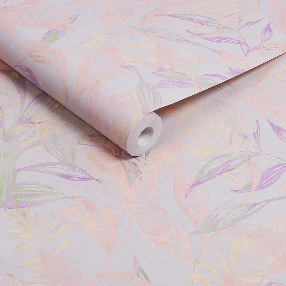 130087 - Global Garden Palm Wallpaper - Lilac - Next