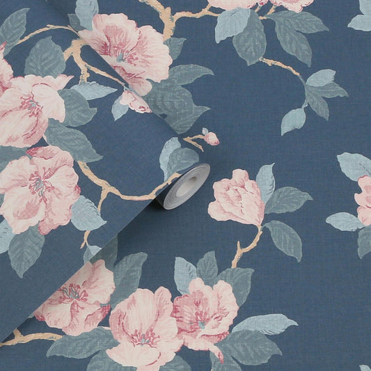 130095 - Maya Wallpaper - Dusky Seaspray - Laura Ashley