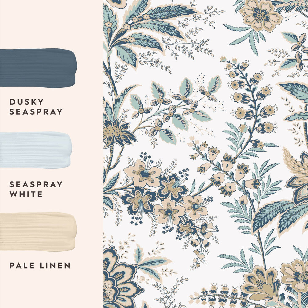 130098 - Marlbrook Wallpaper - Pale Linen - Laura Ashley 