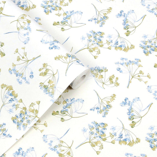 130102 - Avonbury Hedgerow Wallpaper - Green - Laura Ashley