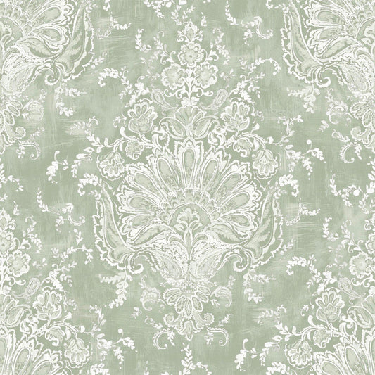 130105 - Maddox Wallpaper - Sage - Laura Ashley