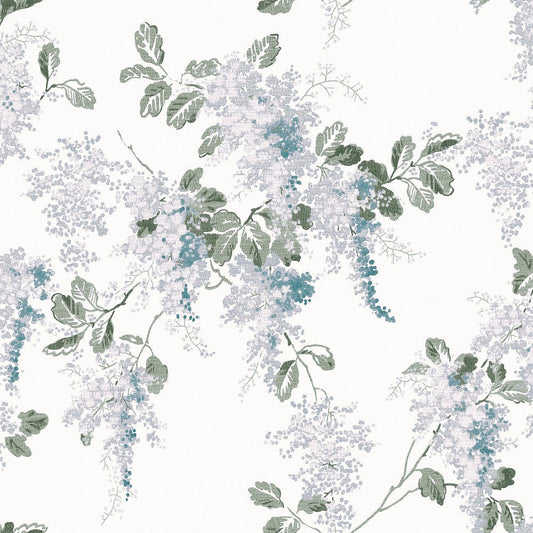 130106 - Mirabelle Wallpaper - Pale Seaspray - Laura Ashley