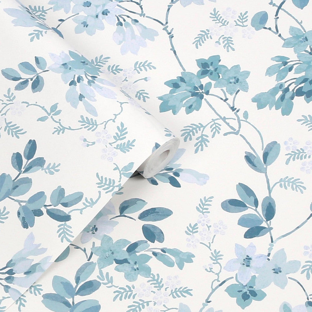 130107 - Yewland Wallpaper - Seaspray - Laura Ashley