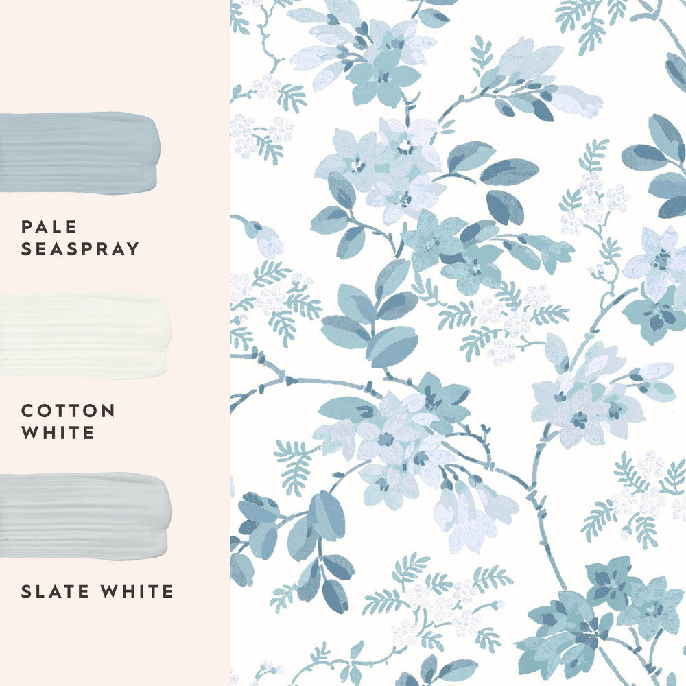 130107 - Yewland Wallpaper - Seaspray - Laura Ashley