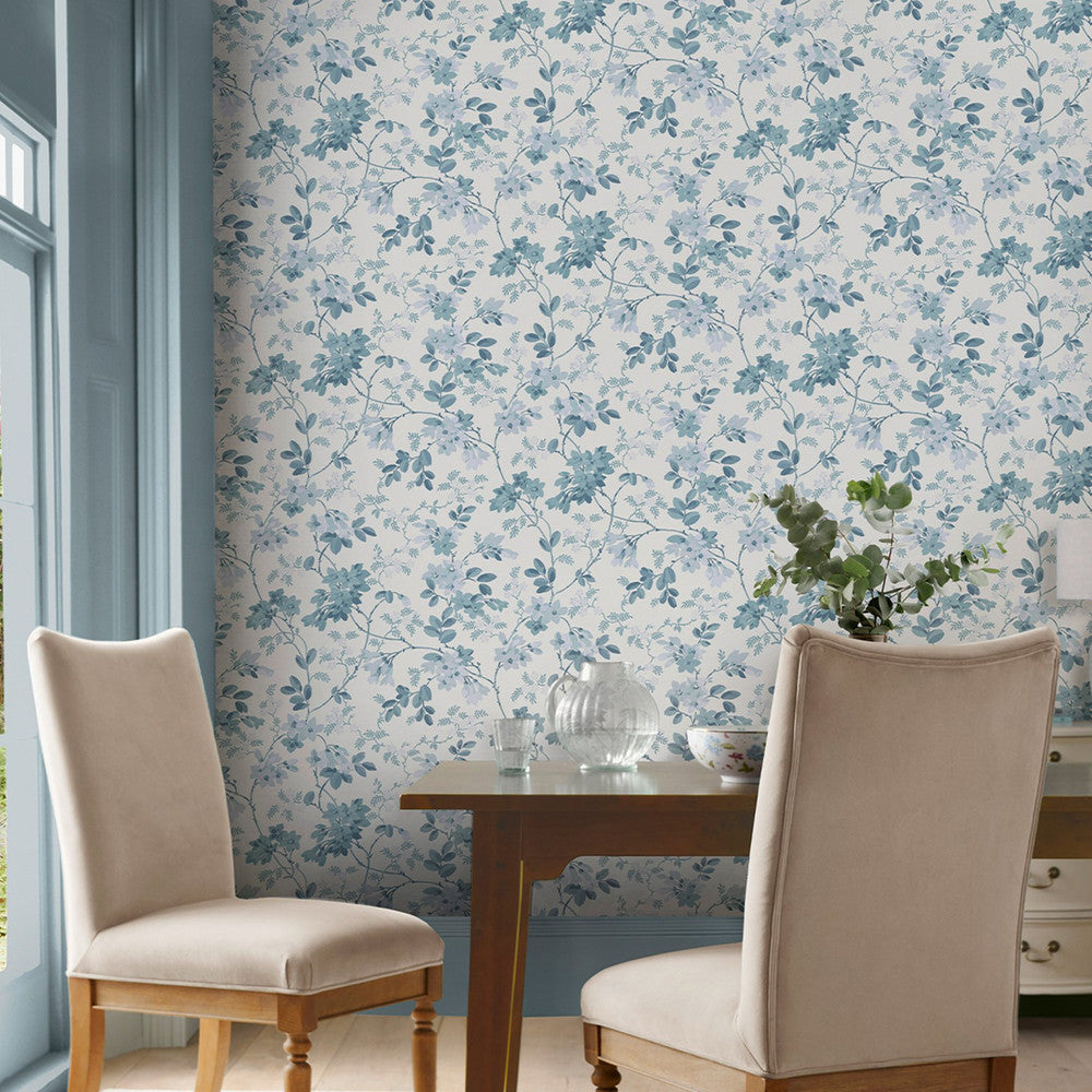 130107 - Yewland Wallpaper - Seaspray - Laura Ashley