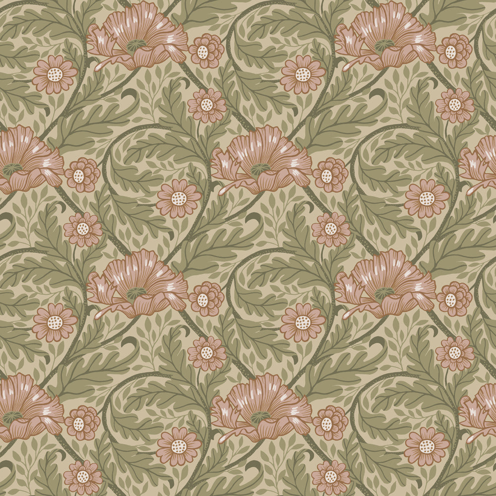 13115 - Esther Wallpaper - Apricot - Midbec