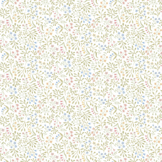 13130 - Marie Wallpaper - White - Midbec