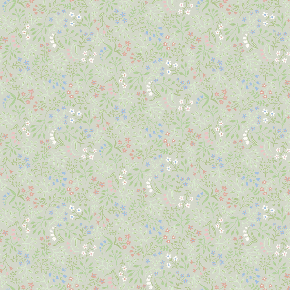 13133 - Marie Wallpaper - Light Green - Midbec