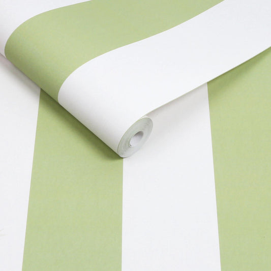 131443 - Quartet Stripe Wallpaper - Green - Graham & Brown