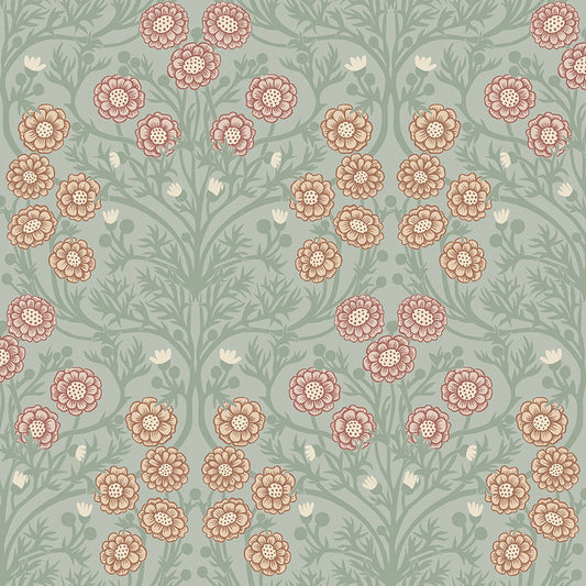 14017 - Bellis Wallpaper - Mint Green - Midbec