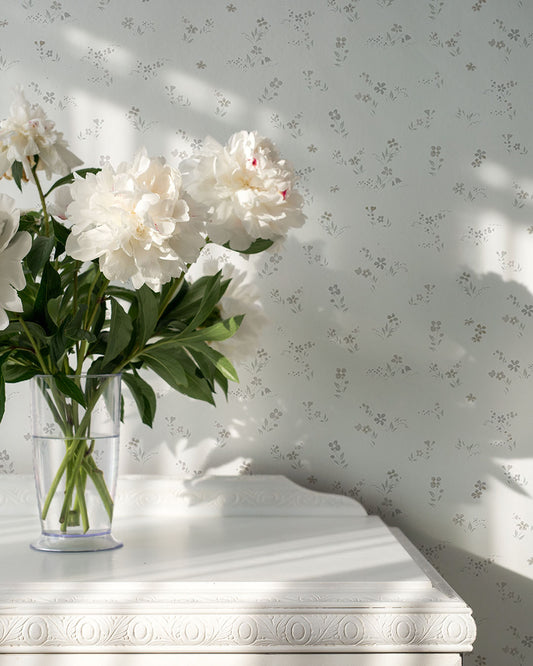 16008 - Sommarnatt Wallpaper - White - Midbec