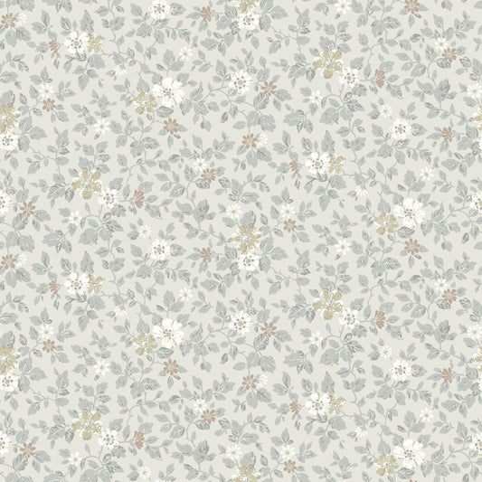 16012 - Linnea Wallpaper - Light Gray - Midbec
