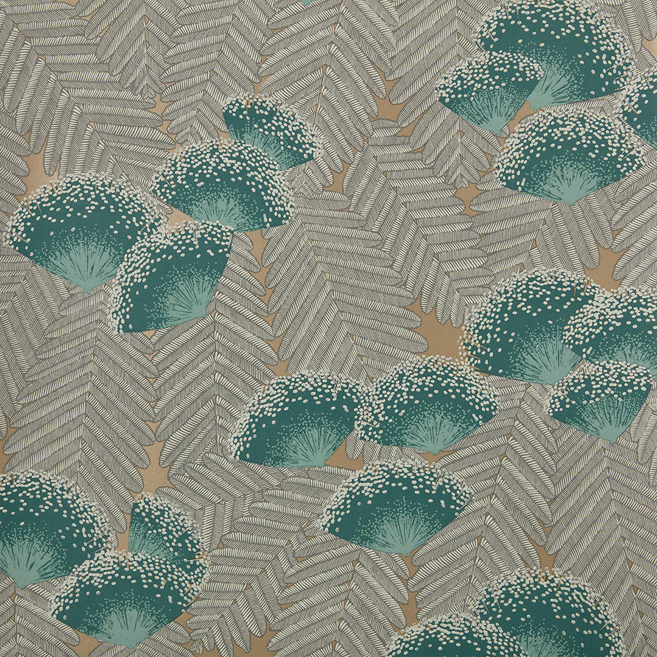 1907-138-02 - Clarice Wallpaper - Emerald - 1838 wallcoverings