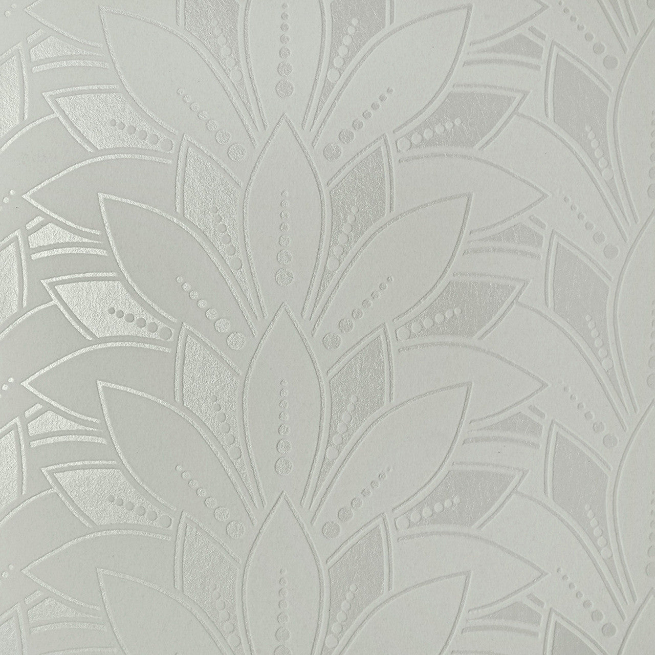 1907-139-02 - Astoria Flock Wallpaper - Ivory - 1838 wallcoverings
