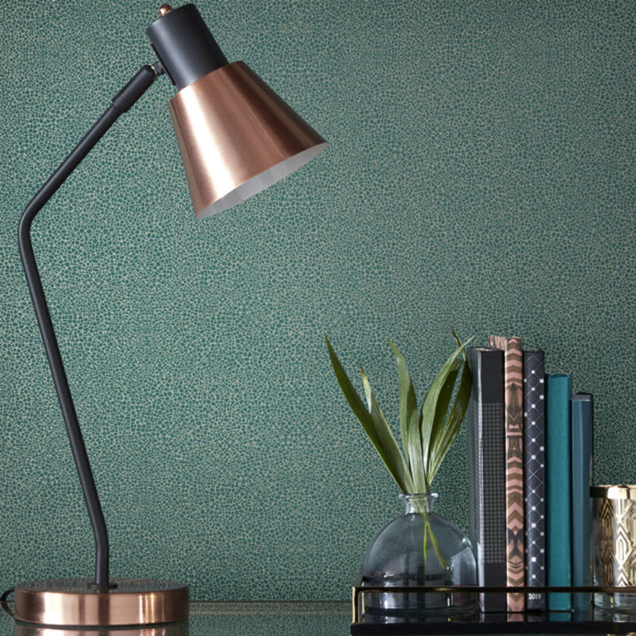 1907-141-03 - Emile Wallpaper - Emerald - 1838 wallcoverings