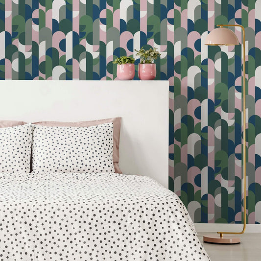 1919 Wallpaper - Pink Green - Lust Home - LH900285 - Premier Wallcovering
