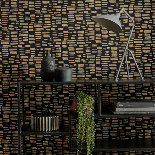 2008-145-01 - Fusion Flock Wallpaper - Bracken - 1838 wallcoverings