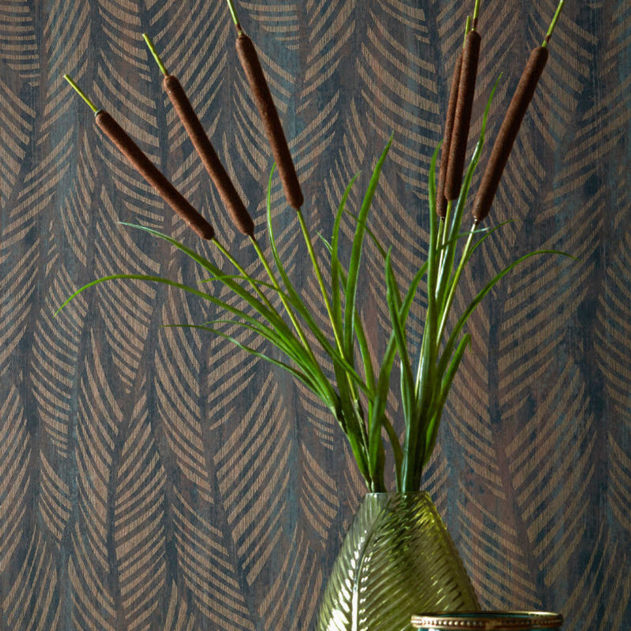 2008-149-03 - Bramble Wallpaper - Caramel - 1838 wallcoverings