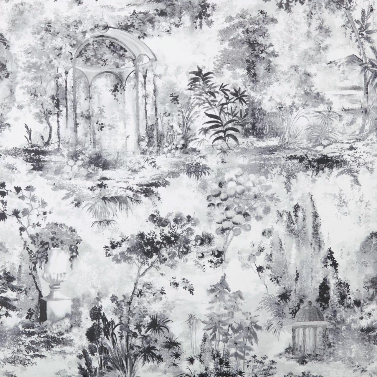2109-153-03 - Pavilion Wallpaper - Stone - 1838 wallcoverings