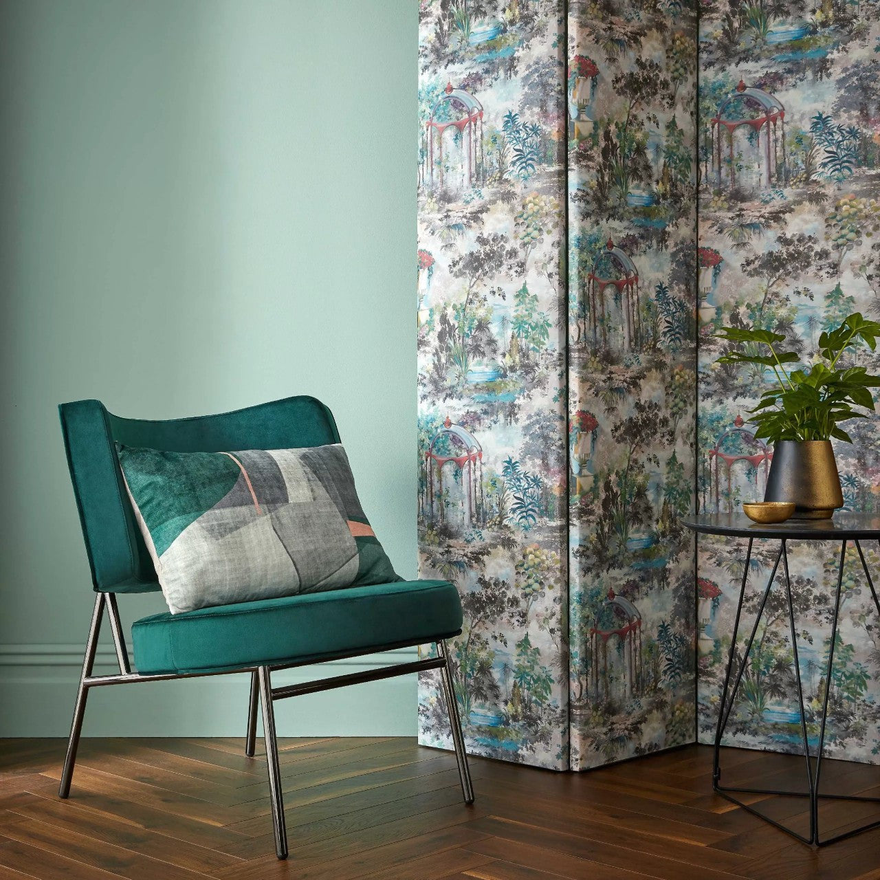 2109-153-04 - Pavilion Wallpaper - Fern - 1838 wallcoverings