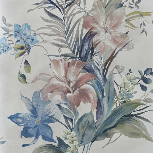 2109-154-02 - Lilliana Wallpaper - Cream - 1838 wallcoverings