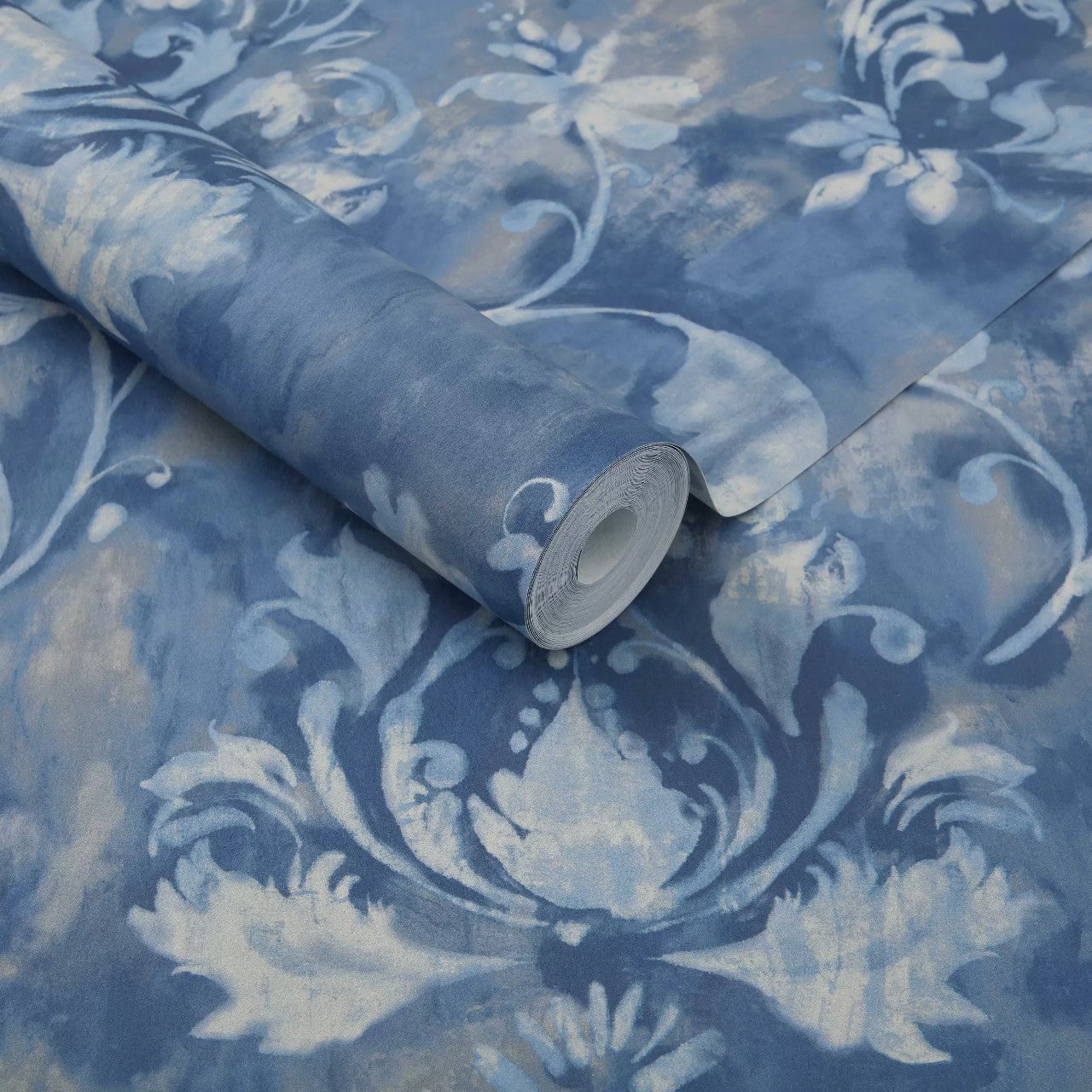 2109-156-04 - Ornamenta Wallpaper - Indigo - 1838 wallcoverings