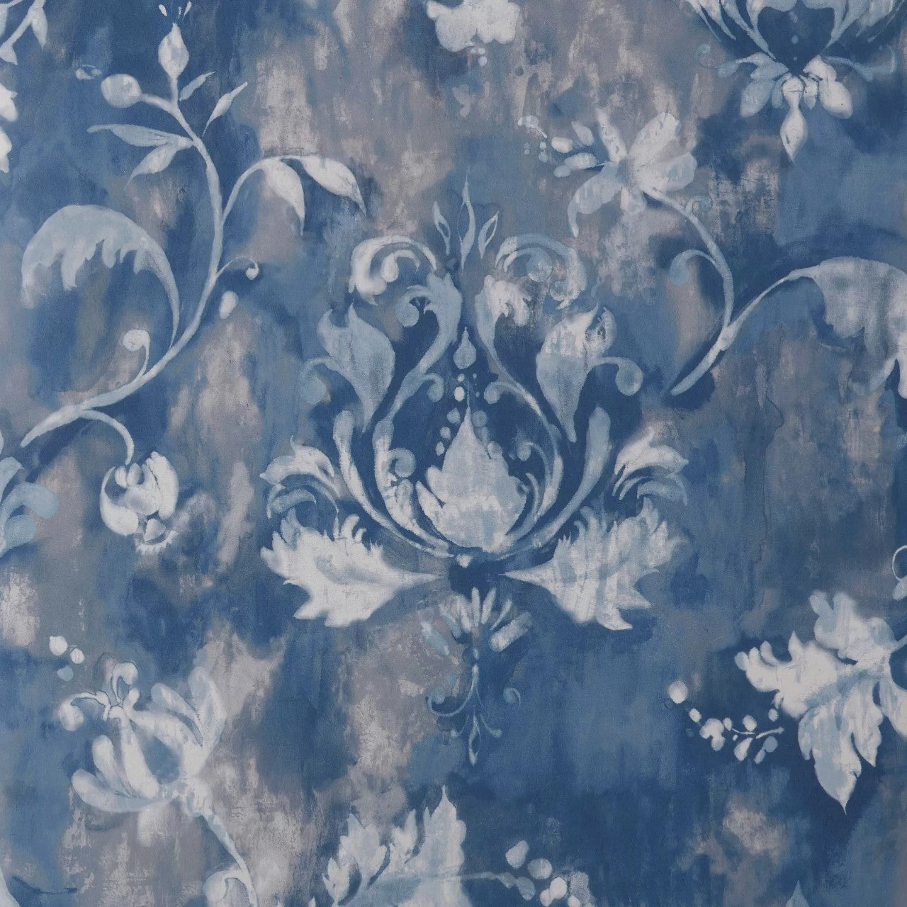 2109-156-04 - Ornamenta Wallpaper - Indigo - 1838 wallcoverings