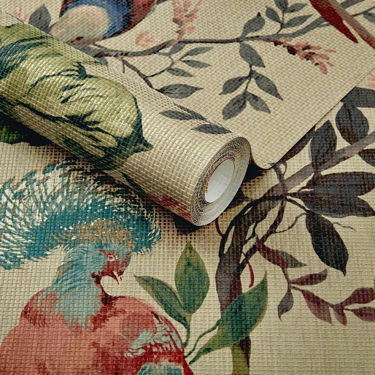 2109-157-01 - Bird Sonnet Wall Mural - Lacquer - 1838 wallcoverings
