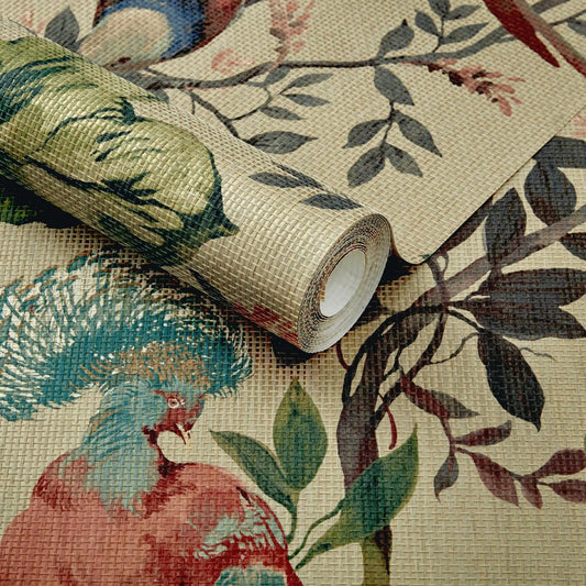 2109-157-01 - Bird Sonnet Wall Mural - Lacquer - 1838 wallcoverings