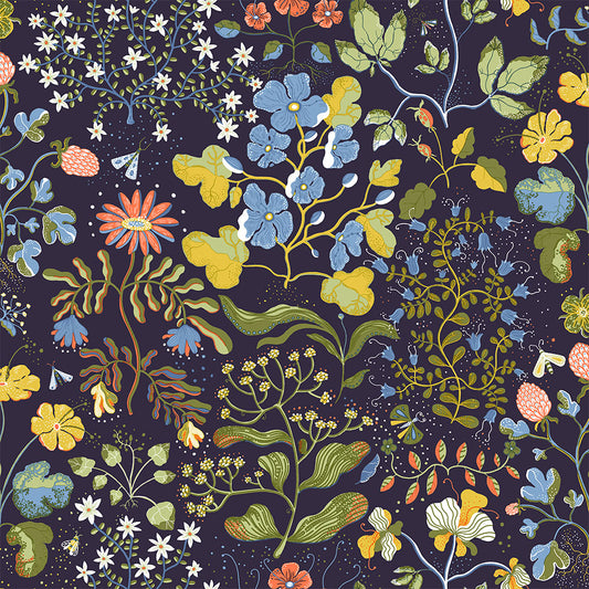 22002 - Groh Wallpaper - Dark Blue - Midbec